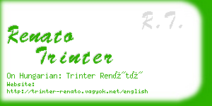 renato trinter business card